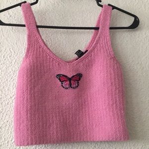 Pink crop top
